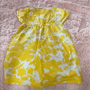Pretty yellow patterned Gap maternity dress XS